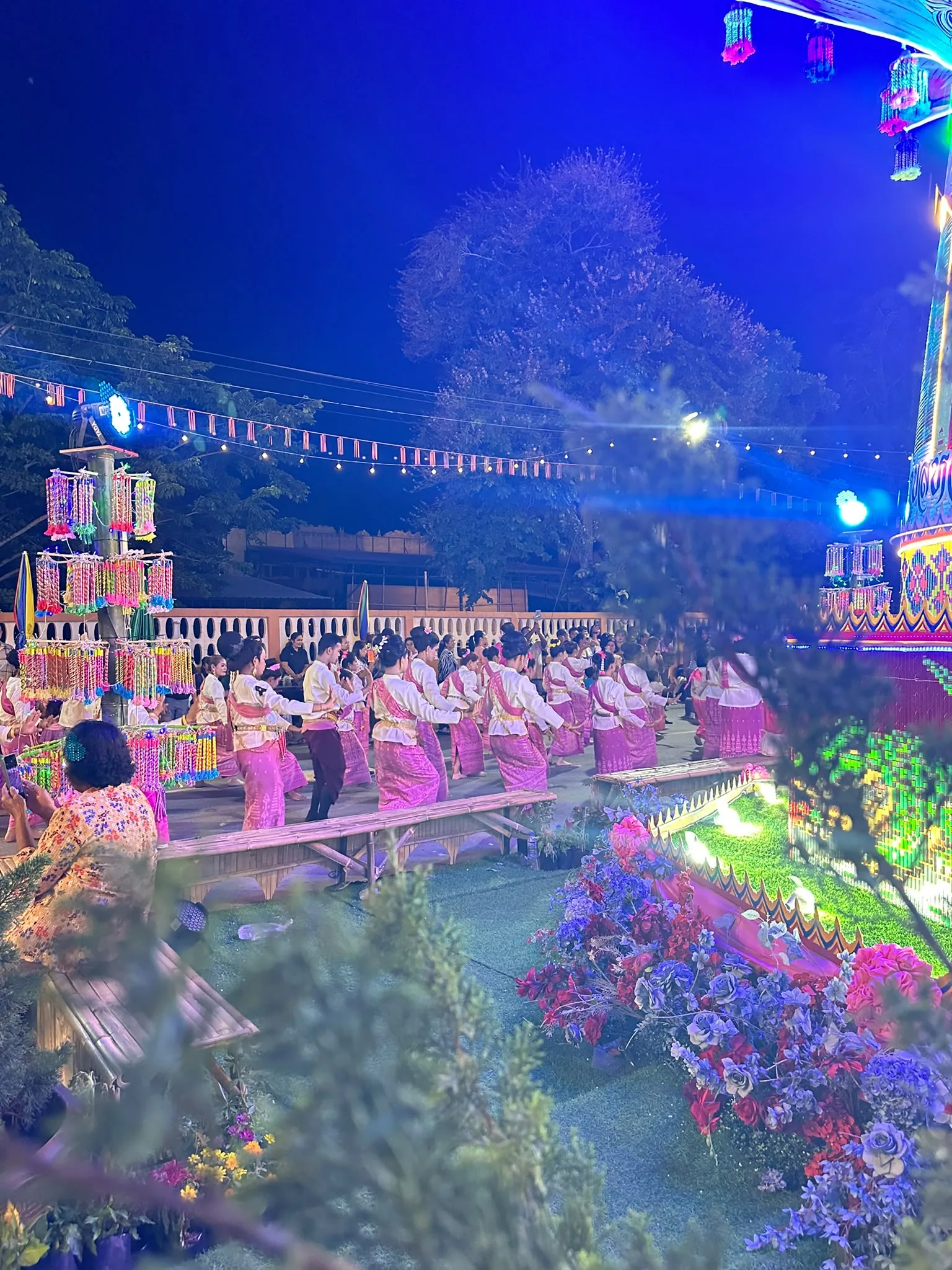 Waiting for the procession to move on