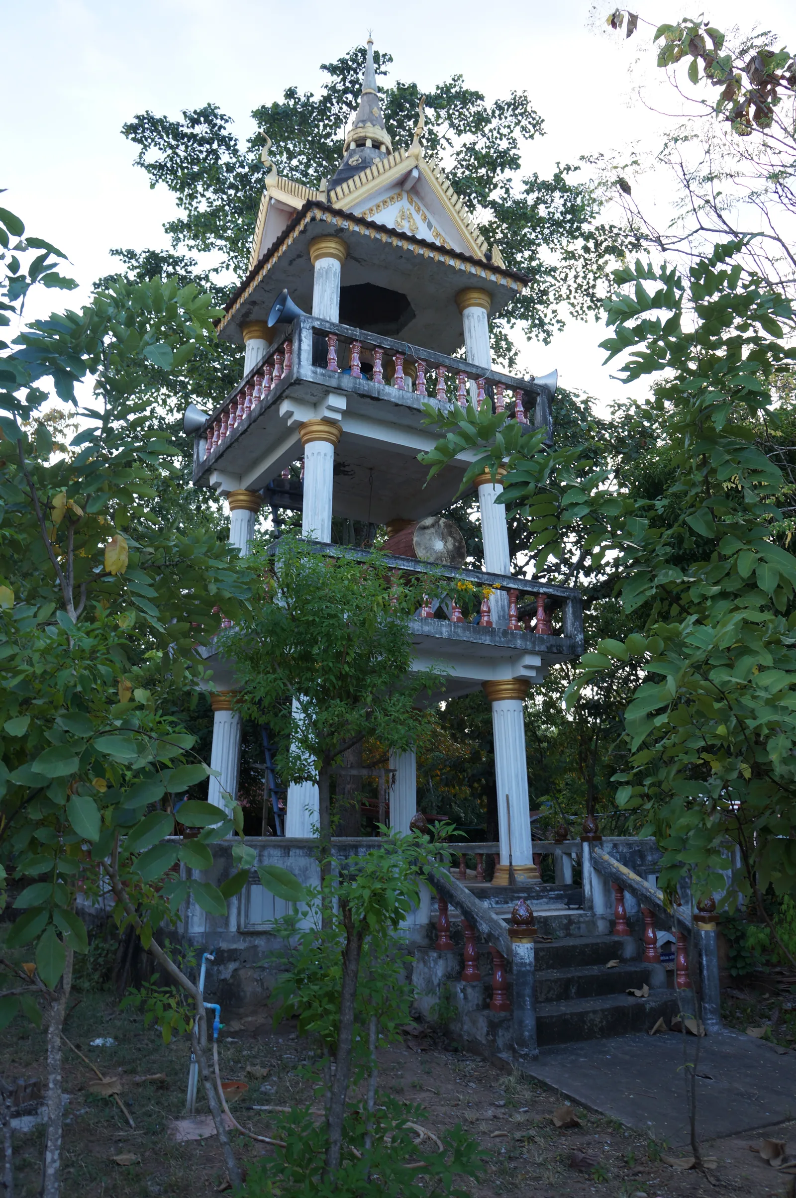 The bell tower from below